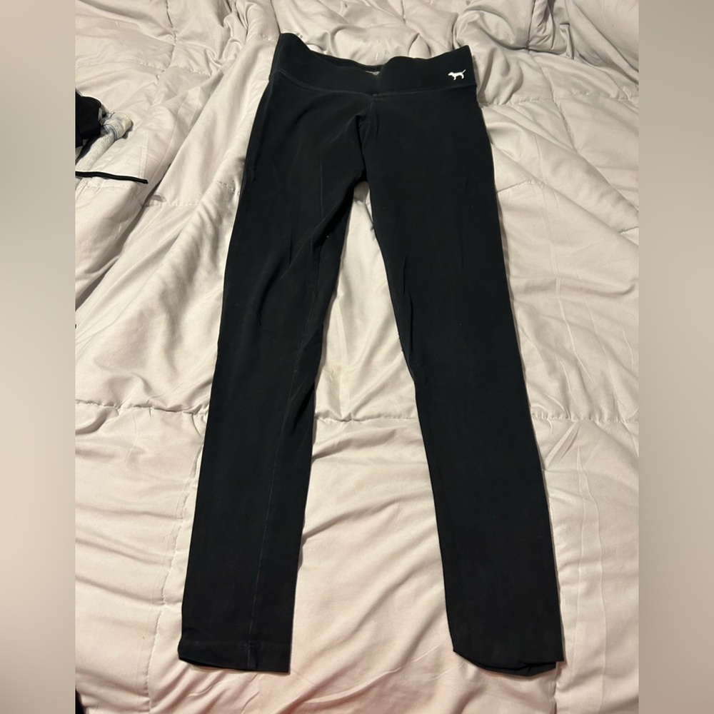Women’s Victoria’s Secret pink black leggings
